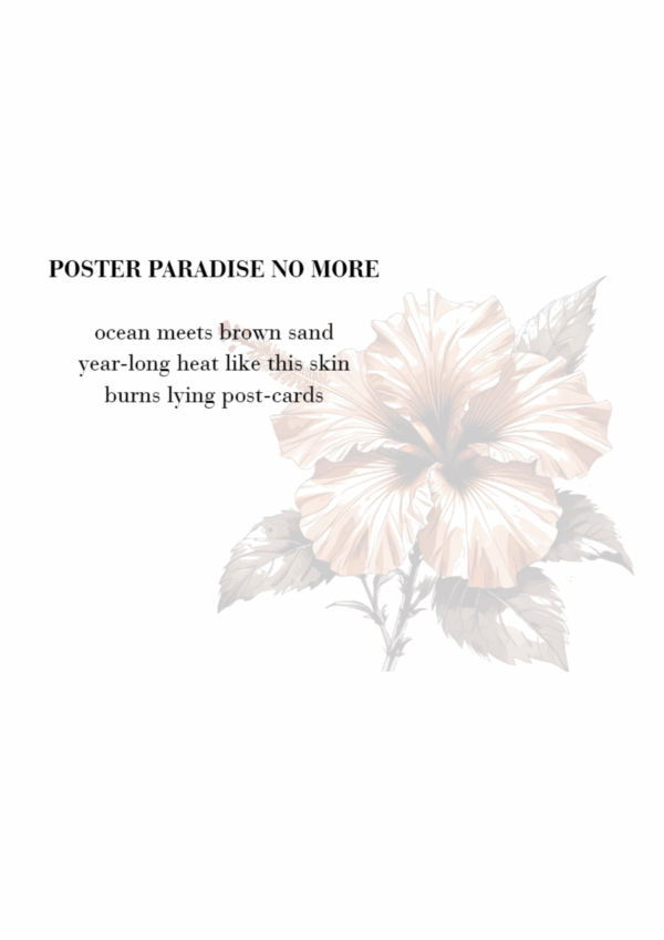 Poster Paradise No More